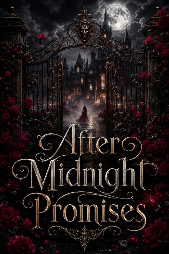 Example dark paranormal cover with a moonlit manor, crimson accents, and gothic mood.